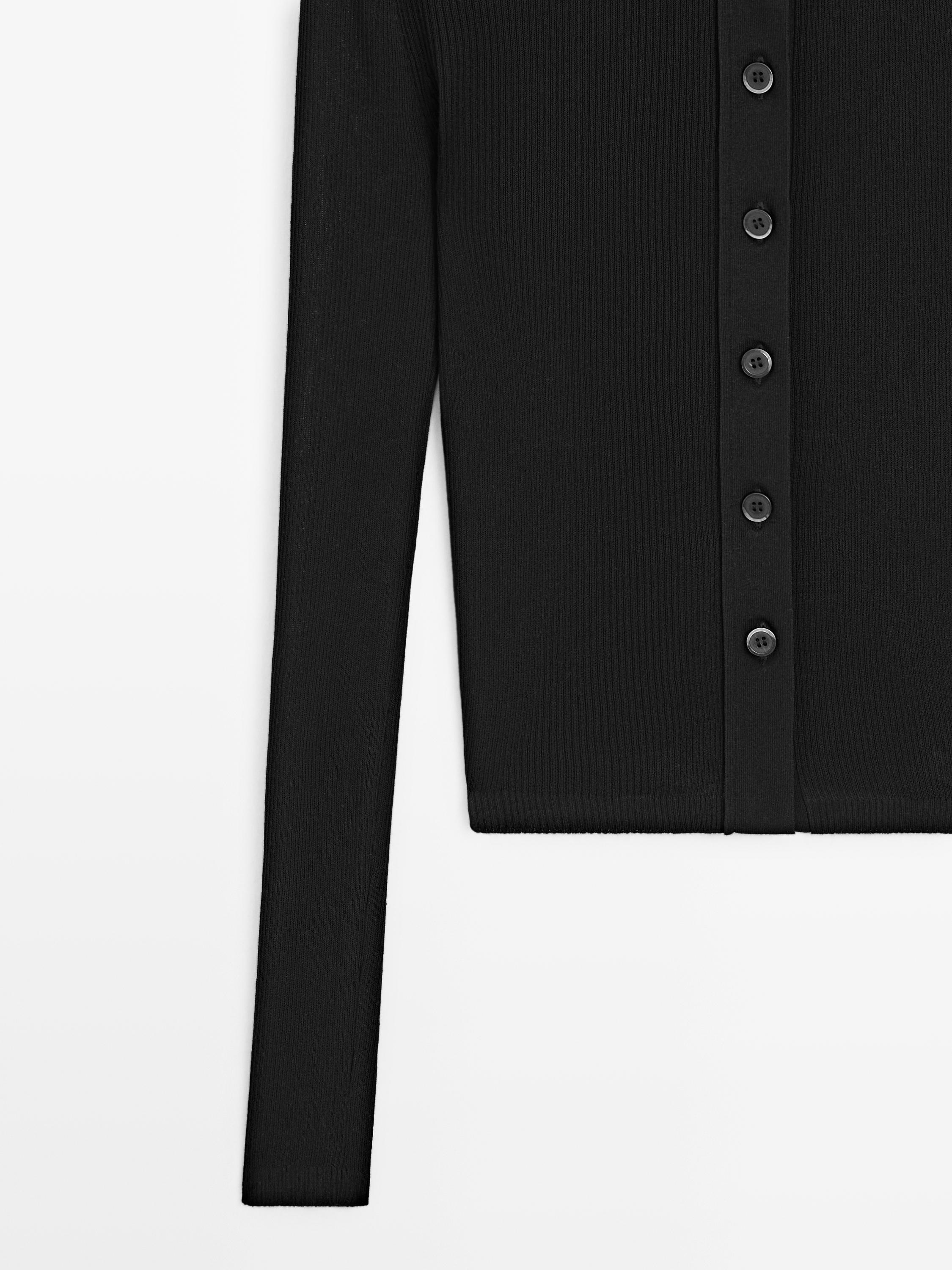 Cardigan en coton mélangé